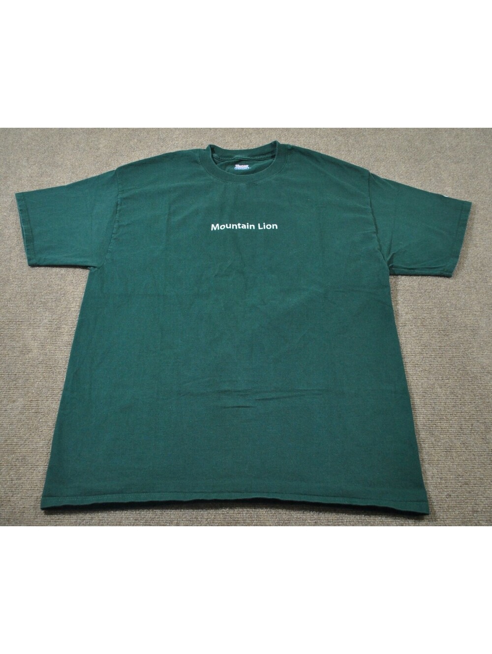 Apple Computers Technology Tech Mountain Lion Software Green Shirt Size Large